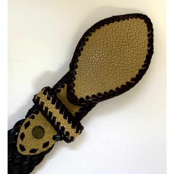 Unique Vintage The Divine Tribe NYC Leather Belt- Decorative  display picture 1